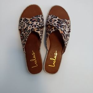 Lulu's leopard sandals
